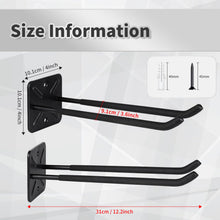 Carica l'immagine nel visualizzatore di Gallery, Ganci da Garage Heavy-Duty da 30 cm, Organizer per Attrezzi da Montare a Muro per Pneumatici, Scale e Sedie Pieghevoli –