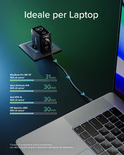 Carica l'immagine nel visualizzatore di Gallery, SBS Pulse Power 70W USB-C, Tecnologia GaN, Power Delivery (PD 3.0 PPS)