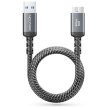 Carica l'immagine nel visualizzatore di Gallery, deleyCON 1m Cavo USB 3.0 Micro-B 5 Gbps - USB-A a Micro-B - Cavo Dati per Hard Disk Esterni HDD/SSD - per Toshiba, WD, S