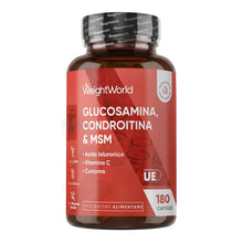 Carica l'immagine nel visualizzatore di Gallery, Glucosamina Condroitina MSM, Acido Ialuronico, Vit C e Curcuma, 6 Mesi, Glucosamina Complex, La Vitamina C Contribuisce 