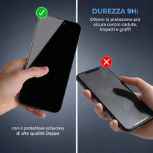 Carica l'immagine nel visualizzatore di Gallery, Deppa Vetro Temperato Privacy per iPhone 17e/16e/14/13/13 Pro | 2 Pezzi | Ultra Resistente, Antigraffio, Copertura Total