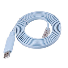 Carica l'immagine nel visualizzatore di Gallery, 10Gtek Cisco Console Cable USB to RJ45 with FTDI Chip 6ft/1.8m for RS232 Routers/Switches, Support Windows, MAC, Linux