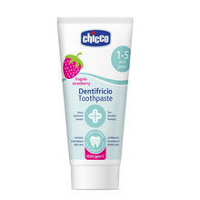 Carica l'immagine nel visualizzatore di Gallery, Chicco Dentifricio Bambini alla Fragola Delicato sui Dentini, Bassa Abrasività, con Fluoro e Xilitolo, Senza Conservanti