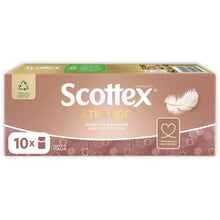 Carica l'immagine nel visualizzatore di Gallery, Scottex Ultra Soft Fazzoletti di Carta, Extra Morbido, 10 Pacchetti