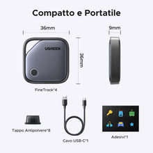 Carica l'immagine nel visualizzatore di Gallery, UGREEN FineTrack Smart Finder Ricarica USB-C Supporto iOS 4 pezzi