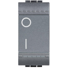 Carica l'immagine nel visualizzatore di Gallery, BTicino SL4002NF Livinglight Interruttore Bipolare Illuminato N, Antracite