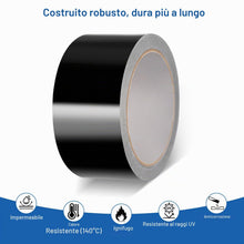 Carica l'immagine nel visualizzatore di Gallery, VINATO Nastro Adesivo Alluminio Nero, 5cm x 20m, Autoadesivo HVAC Auto DIY