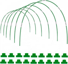 Carica l'immagine nel visualizzatore di Gallery, LATERN 6 Pezzi 115CM x 85CM Cerchi da Giardino per Serra, Regolabile Piante Coltivazione Tunnel Telaio, 36 Tubi a Cerchi