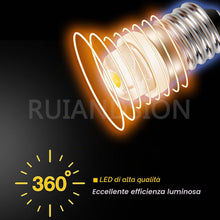 Carica l'immagine nel visualizzatore di Gallery, Ruiandsion Lampadine LED Indicatore E10 Bianco Caldo AC 220V Base a Vite Risparmio Energetico Base E10 0.5W LED Lampadin