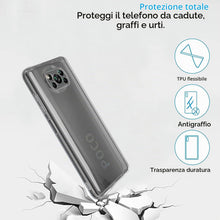 Carica l'immagine nel visualizzatore di Gallery, Captor Cover Trasparente per Xiaomi Poco X3/X3 Pro, Custodia TPU in Silicone Flessibile Morbida e Sottile, Protezione co