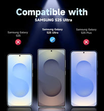Carica l'immagine nel visualizzatore di Gallery, 2 Pezzi Pellicola Protettiva per Samsung Galaxy S25 Ultra, Vetro Temperato 9H+, Anti Graffio, Rimozione Automatica Della