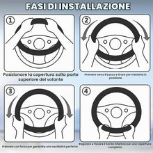 Carica l'immagine nel visualizzatore di Gallery, flintronic Coprivolante Auto, Coprivolante Auto in PVC Pelle, Traspirante e Antiscivolo, Universale 36-38 cm, Accessori 