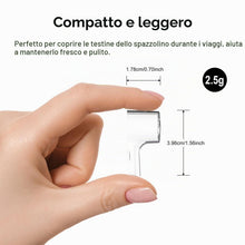 Carica l'immagine nel visualizzatore di Gallery, Set copri testine + porta spazzolino (compatibile con Oral-B iO &amp; Pro/Genius/Vitality), Multicolore + Bianco