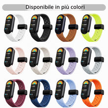 Carica l'immagine nel visualizzatore di Gallery, Cinturino Silicone Compatibile con Xiaomi Mi Band 10/Mi Band 9/8, Ricambio Cinturino, Chiusura Magnetica, Regolabile Spo