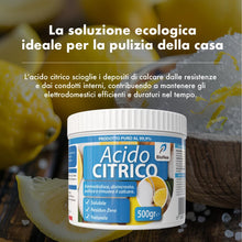 Carica l'immagine nel visualizzatore di Gallery, Acido Citrico Puro | Naturale, Solubile, Residuo Zero | Ammorbidente Lavatrice, Anticalcare Lavastoviglie, Disincrostant