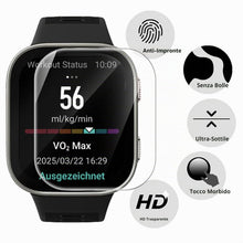 Carica l'immagine nel visualizzatore di Gallery, GIOPUEY Pellicola Protettiva per Amazfit Bip Max, [4 Pezzi] Vetro temperato Schermo Protezione Pellicola [Copertura Comp
