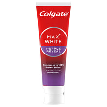 Carica l'immagine nel visualizzatore di Gallery, Colgate Dentifricio Sbiancante Max White Purple Reveal 4 Confezioni da 75 ml I Per Denti Bianchi I Sicuro Per Lo Smalto 