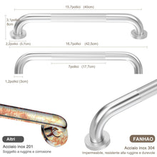 Carica l'immagine nel visualizzatore di Gallery, FANHAO 2 Pezzi Barra di Sostegno per Bagno, Acciaio Inox 304