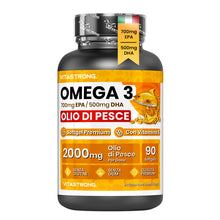 Carica l'immagine nel visualizzatore di Gallery, Vitastrong Omega 3, 700mg EPA DHA 500mg, Vitamina E Capsule Molli Premium