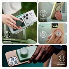 Carica l'immagine nel visualizzatore di Gallery, PopSockets Handygriff, selbstklebend- Transparent Glitzer