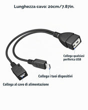 Carica l'immagine nel visualizzatore di Gallery, ANDTOBO [2 pezzi] Adattatore Micro USB OTG 2 in 1 con alimentazione per Fire Stick/Host Dispositivi ecc-Nero