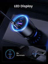 Carica l'immagine nel visualizzatore di Gallery, UGREEN 130W Caricatore Auto USB C 3 Porte Accendisigari USB C 100W
