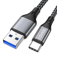Carica l'immagine nel visualizzatore di Gallery, RAVIAD Cavo USB Type-C [USB 3.0, 1M], Cavo USBC Ricarica Rapida 3A QC 3.0