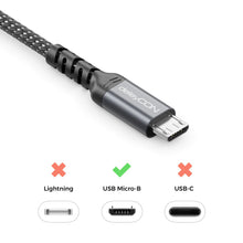 Carica l'immagine nel visualizzatore di Gallery, deleyCON 1,5m Cavo Micro USB Cavo di Ricarica e Dati per Ricarica e Sincronizzazione USB-A a Micro USB - Telefono Smartp
