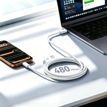 Carica l'immagine nel visualizzatore di Gallery, 240W Cavo USB C a USB C 2M,Cavo USB Type C Ricarica Rapida PD Cavo Type C Cavetto per MacBook Pro/Air,iPad Pro/Air/Mini 