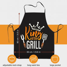 Carica l'immagine nel visualizzatore di Gallery, Grembiule Barbecue Uomo Divertente, Regalo Uomo Originale per Papà e Marito, Grembiule Cucina Impermeabile e Regolabile 