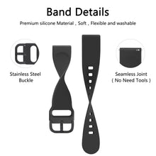 Carica l'immagine nel visualizzatore di Gallery, Tobfit Cinturino in Silicone 20mm per Amazfit GTS/Bip e Altri Modelli Compatibili - Sportivo per Smartwatch