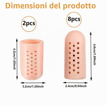 Carica l'immagine nel visualizzatore di Gallery, Protezione alluce,10 Pezzis cappucci Copri dita in gel,Protezione Piedi Traspirante Proteggi Dita Piedi,per Previene la 