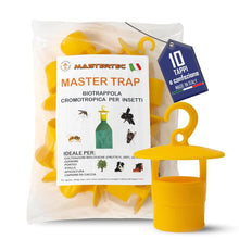 Carica l'immagine nel visualizzatore di Gallery, Mastertec Master Trap, 10 Pezzi, Trappole Cromotropiche Gialle Ecologiche