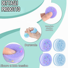 Carica l'immagine nel visualizzatore di Gallery, KYLOS Giochi Da Schiacciare Antistress 4 Pezzi, Taba Squishy, Fufu Squishy, Squishy, 2 Blu E 2 Viola, Giocattolo Ultra M