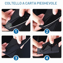 Carica l'immagine nel visualizzatore di Gallery, 4 Pezzi Coltello Per Carte Di Credito, Coltello Pieghevole Per Carte Di Credito, Coltello Tascabile Per Esterni, Mini Co