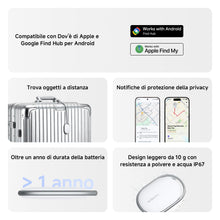 Carica l'immagine nel visualizzatore di Gallery, XIAOMI Smart Tag, Localizzatore, IP67, Autonomia 1 Anno, Confezione 1