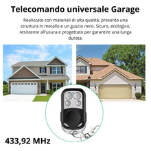 Carica l'immagine nel visualizzatore di Gallery, 2 Telecomandi Universali per Cancelli 433,92 MHz -2 Batterie Incluse- Compatibili con Codici Fissi e di Apprendimento - 
