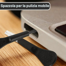 Carica l'immagine nel visualizzatore di Gallery, WeddHuis 1 Set Kit Pulizia Smartphone USB C Spazzole Pulizia Telefono Porta Anti-Polvere per Connettore, Altoparlante e 