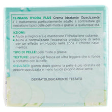Carica l'immagine nel visualizzatore di Gallery, CLINIANS | Hydra Plus Crema Viso Idratante Opacizzante 50 ml