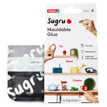 Carica l'immagine nel visualizzatore di Gallery, tesa Colla Modellabile Multiuso Sugru - Nera, Bianca e Grigia - 3 x 3,5 g