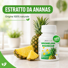 Carica l'immagine nel visualizzatore di Gallery, HerbAmour Bromelina 365 Compresse Integratore Alimentare Annuale