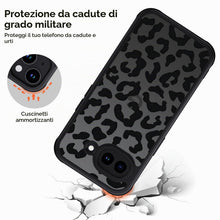 Carica l'immagine nel visualizzatore di Gallery, XTCASE Cover Leopardata per Google Pixel 10A Traslucida Opaca, Nero