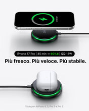 Carica l'immagine nel visualizzatore di Gallery, INIU Caricatore Wireless iPhone, Certificato Qi2 Caricabatterie 15W Rapido