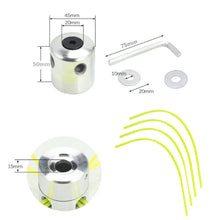Carica l'immagine nel visualizzatore di Gallery, Testina Decespugliatore Universal Alluminio con 4 Nylon Filo Trimmer Head Accessori per Stringa di Alluminio Testa di Er