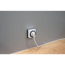 Carica l'immagine nel visualizzatore di Gallery, UNITEC Timer giornaliero meccanico per interni IP20 attraente forma quadrata analogica bianca 15 minuti di distanza rego