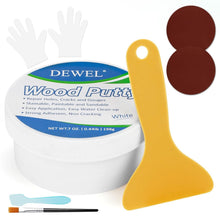 Carica l'immagine nel visualizzatore di Gallery, DEWEL Stucco per Legno Bianco 200g Pasta Riempitiva per Legno
