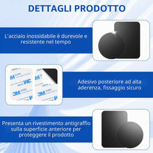 Carica l'immagine nel visualizzatore di Gallery, 6 Pezzi Placche Metallo Universale Adesivo per Porta Cellulare, Calamita per Cellulare Auto, Placche Metallo Universale 