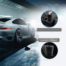 Carica l'immagine nel visualizzatore di Gallery, Set di 2 Pattumiere Auto con Copertura, Mini Cestino per Auto Compatto, Contenitore Multiuso in Polipropilene e PVC, Ner
