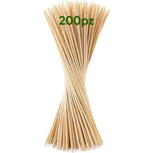 Carica l'immagine nel visualizzatore di Gallery, MC Spiedini per barbecue in legno 200pz Bastoncini Bambù 25cm *3mm Spiedini Legno - Ideale per antipasti, Barbecue, Frut