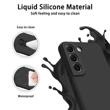 Carica l'immagine nel visualizzatore di Gallery, Mugust Custodia per Samsung Galaxy S22 Cover in Silicone Liquido Ultra Sottile con Rivestimento in Morbido Tessuto in Mi